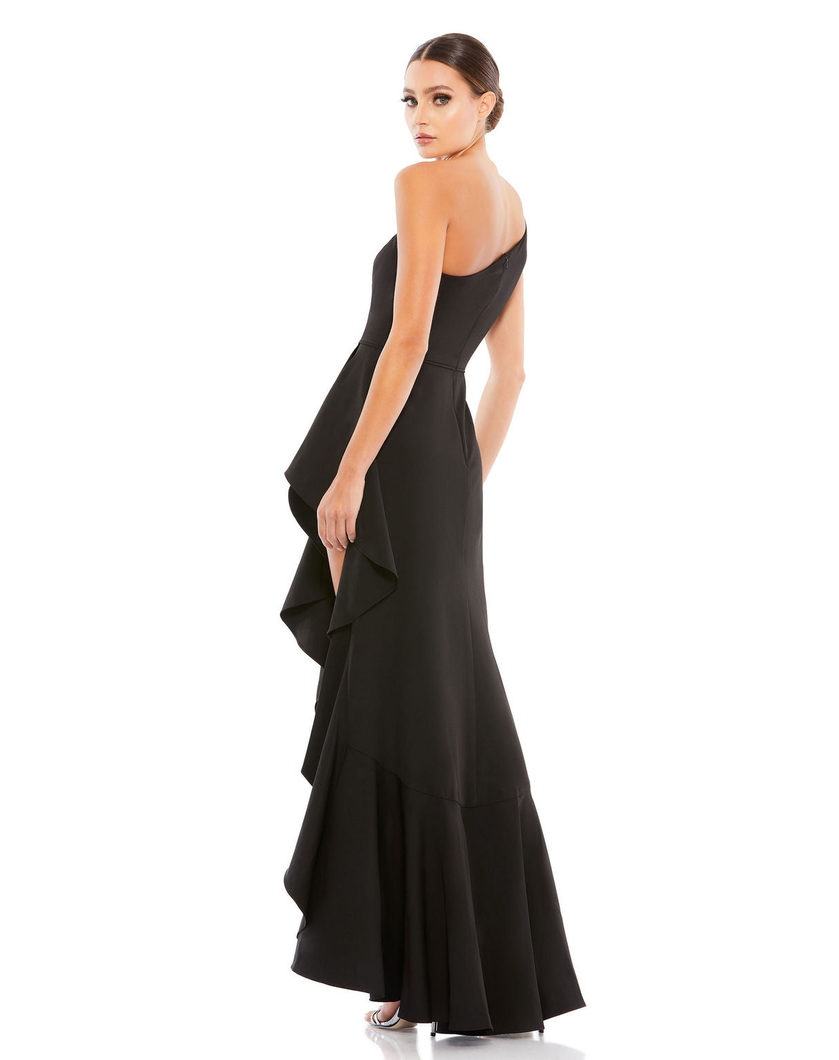 Prom Dresses High Low Prom Formal Ruffle Dress Black