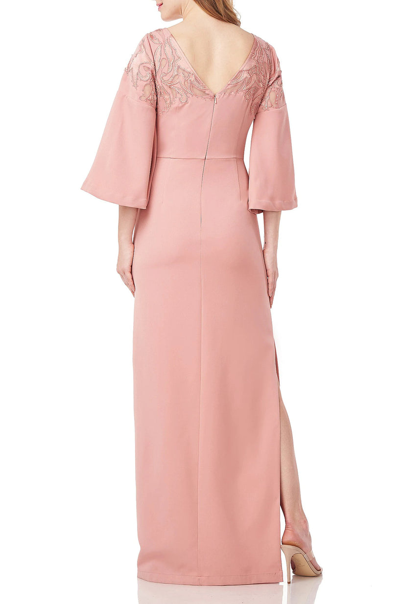 Mother of the Bride Dresses Long Slit Side Mother of the Bride Dress ROSE CLOUD