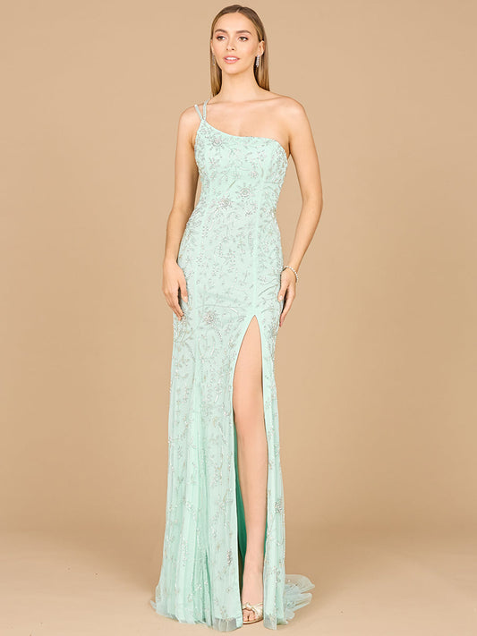 Prom Dresses Formal Long Beaded Floral Prom Dress Mint