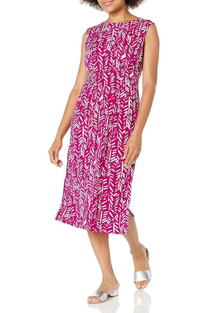 Plus Size Dresses Short Midi Length Cocktail Plus Size Dress Raspberry