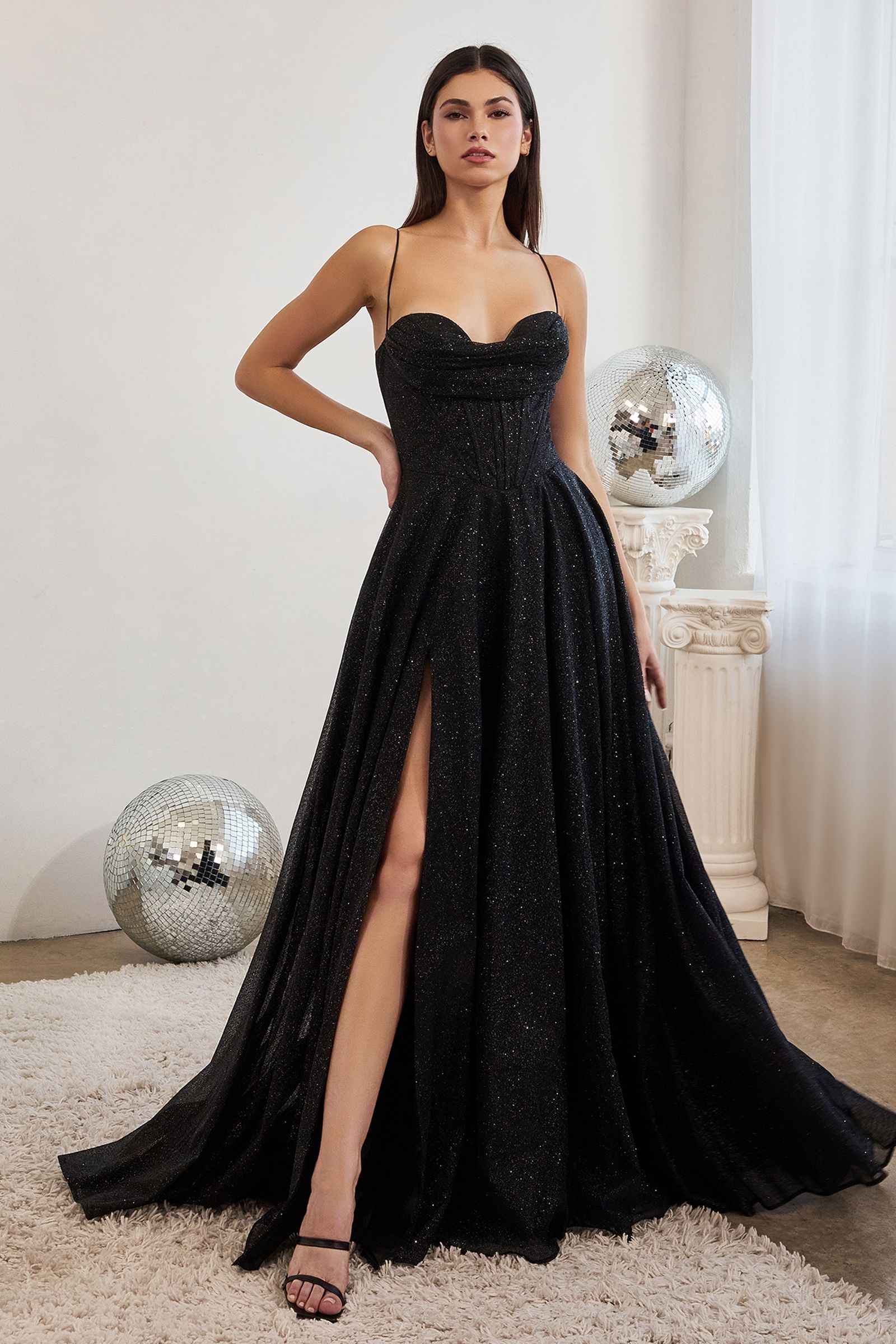 LaDivine CD252 Sparkling Long Evening Prom Gown
