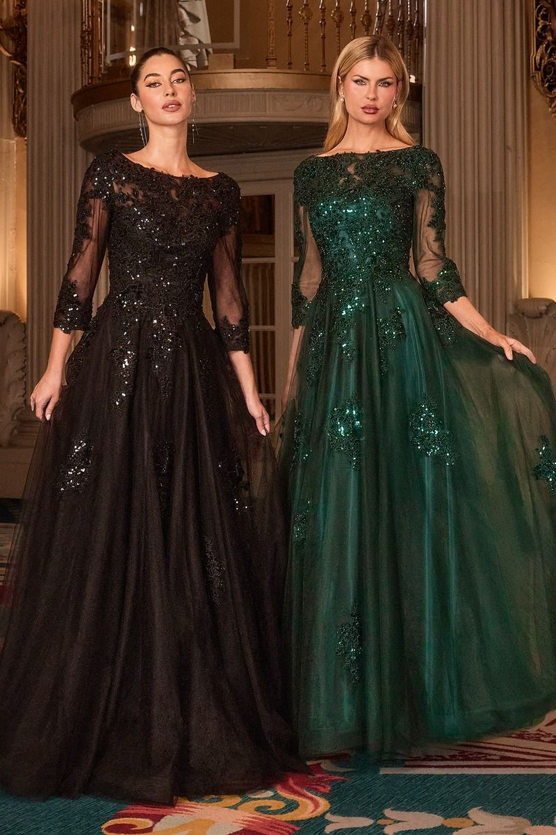 Formal Bride Dresses Long Formal A Line Evening Dress Black