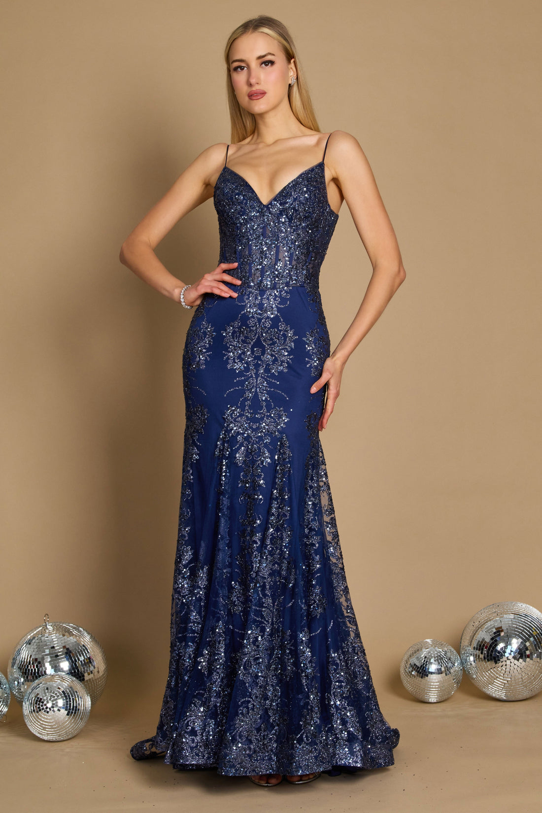 The Ultimate Sparkle Blue and Blush Sequin Gowns to Own the Spotlight