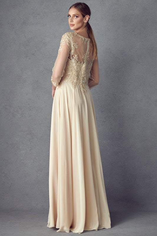 Mother of the Bride Dresses Long Formal Mother of the Bride Lace Dress Champagne