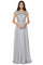 Formal Long Formal Evening A Line Dress Silver
