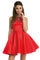 Cocktail Dresses A Line Short Cocktail Homecoming Beaded Dress Red