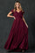 Formal Dresses Long Formal A Line Evening Dress Burgundy