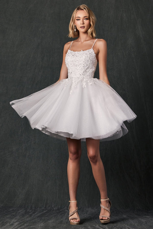 Cocktail Dresses A Line Short Cocktail Floral Dress Off White