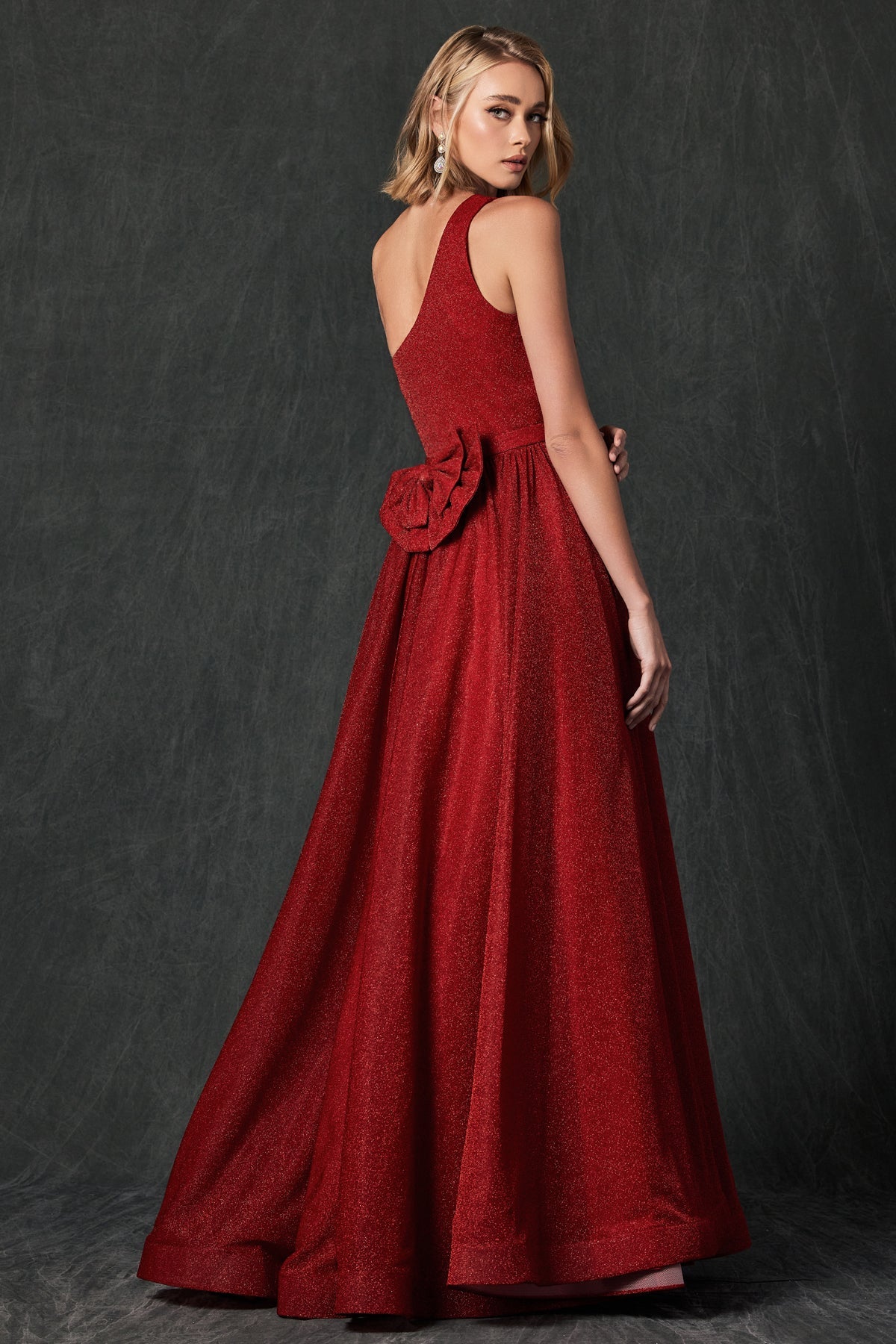 Prom Dresses Long Prom Glitter Formal Evening Dress Red