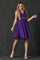 Cocktail Dresses Homecoming A Line Short Cocktail Dress Purple