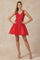 Cocktail Dresses Homecoming Short Cocktail Lace Dress Red