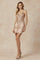 Cocktail Dresses Fitted Short Cocktail Mini Sequin Dress Rose Gold