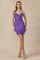 Cocktail Dresses Short Homecoming Cocktail Fitted Dress Purple