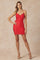 Cocktail Dresses Short Homecoming Cocktail Fitted Dress Red