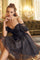 Cocktail Dresses Glitter Short A Line Cocktail Dress Black