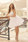 Cocktail Dresses Glitter A Line Short Layered Cocktail Dress White