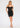 Cocktail Dresses Fitted Short Sequin Slit Cocktail Dress Black