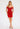 Cocktail Dresses Fitted Short Sequin Slit Cocktail Dress Red