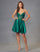 Cocktail Dresses A Line Short Cocktail Sequin Dress Emerald Green