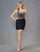 Cocktail Dresses Fitted Short Cocktail Mini Dress Black