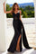 Prom Dresses Prom Long Corset Beaded Applique Formal Dress Black