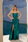 Prom Dresses Fitted Long Corset Prom Formal Metallic Dress Teal
