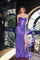 Prom Dresses Prom Fitted Corset Long Metallic Formal Dress Purple