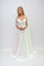 Wedding Dresses Simple Long A Line Wedding Dress Off White