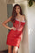 Cocktail Dresses Short Cocktail Fitted Dress Red