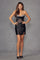 Cocktail Dresses Short Fitted Mini Cocktail Dress Black