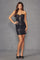 Cocktail Dresses Short Fitted Mini Cocktail Dress Black