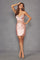 Cocktail Dresses Short Fitted Mini Cocktail Dress Blush