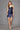 Cocktail Dresses Fitted Short Cocktail Pleated Homecoming Dress  Navy Blue