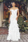 Wedding Dresses Simple Long Mermaid Feather Wedding Dress White
