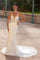 Wedding Dresses Long V Neck Fitted Wedding Dress White