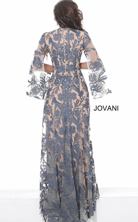 Jovani 00752 Navy/Nude 6 Sale
