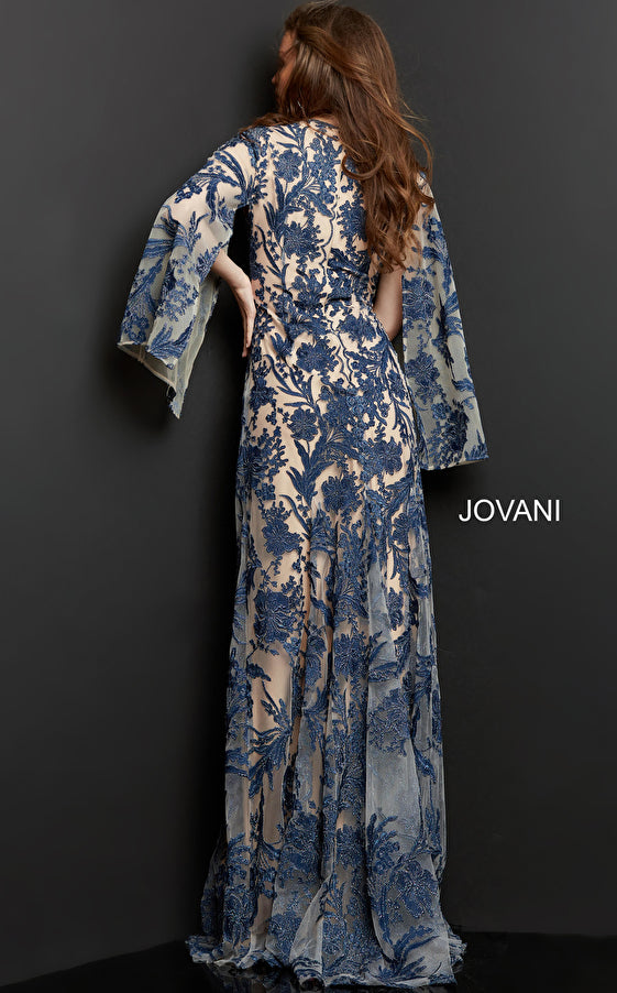 Jovani 00752 Navy/Nude 6 Sale