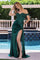 Prom Dresses Pleated Long Formal Corset Prom Dress Emerald