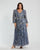 Plus Size Dresses Long Sleeve Formal Sequin Plus Size Dress Slate Blue