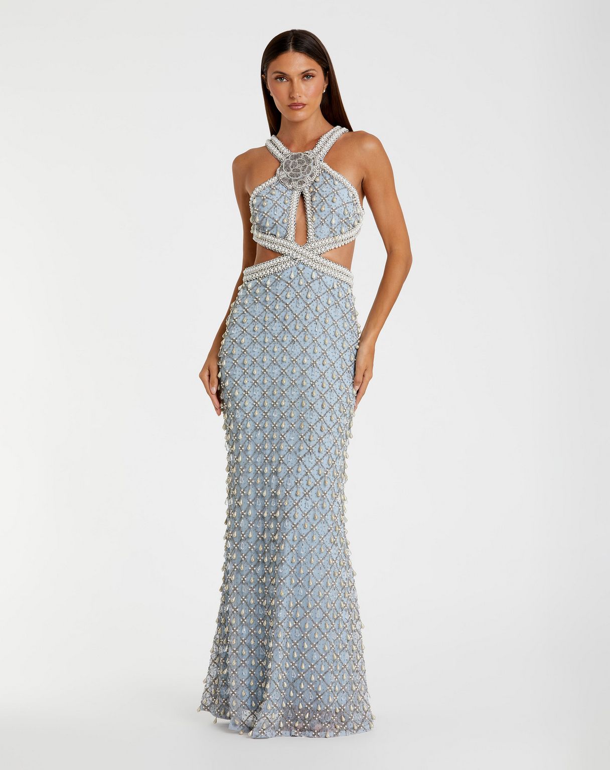 Prom Dresses Long Formal Fitted Prom Dress Vintage Blue