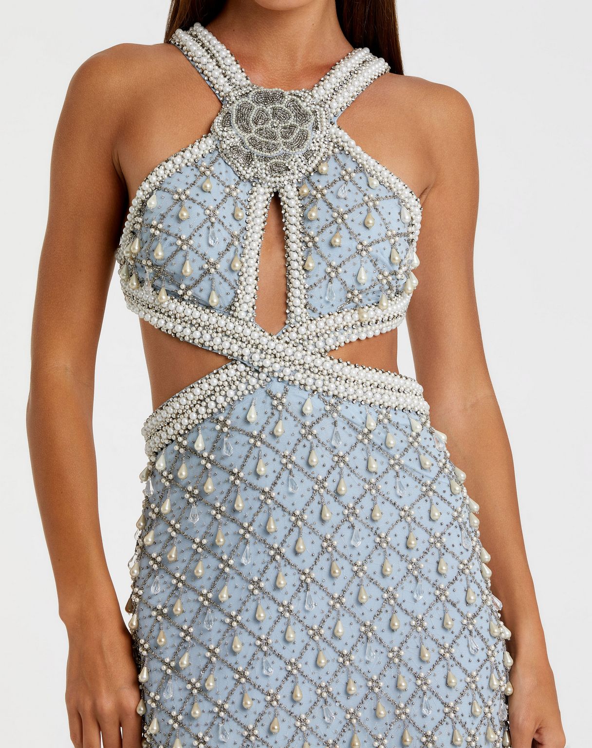 Prom Dresses Long Formal Fitted Prom Dress Vintage Blue