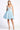 Cocktail Dresses Short Metallic Homecoming Glitter Cocktail Dress Baby Blue