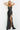 Prom Dresses Long Spaghetti Strap Floral Applique Prom Dress Black