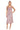 Short Sequin Cocktail Cowl Midi Dress Blush