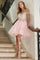 Cocktail Dresses Short Applique Ruffled Homecoming Cocktail Dress Champagne/Gold