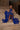Girl Dresses Beaded Print Formal Little Girl Romper Dress Royal Blue