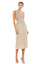 Cocktail Dresses Beaded Formal Fitted Midi Dress Nude