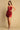 Cocktail Dresses Fitted Slit Sequin Detail Short Cocktail Dress Red