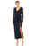 Mother of the Bride Dresses Long Sleeve Sequin Mother of the Bride Midi Dress Midnight
