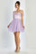 Cocktail Dresses Homecoming Short Glitter Cocktail Prom Dress Lilac